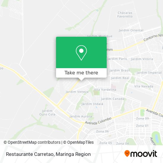 Restaurante Carretao map