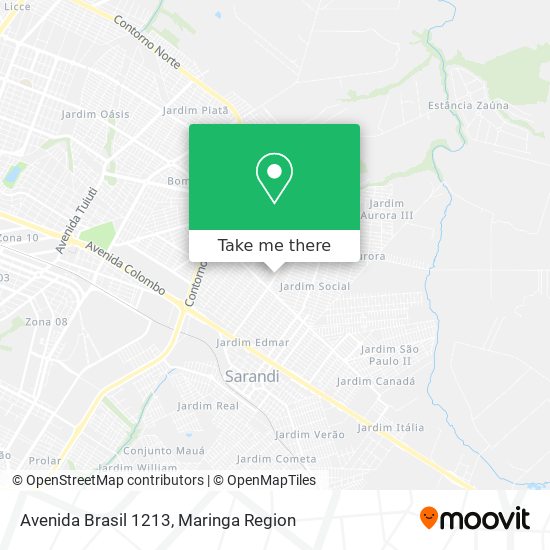 Mapa Avenida Brasil 1213