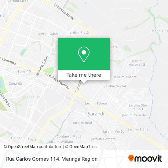 Rua Carlos Gomes 114 map