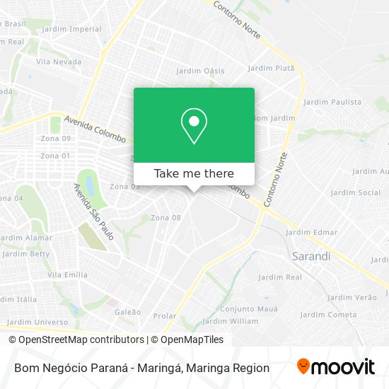 Bom Negócio Paraná - Maringá map