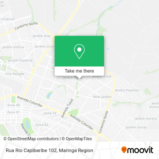 Rua Rio Capibaribe 102 map