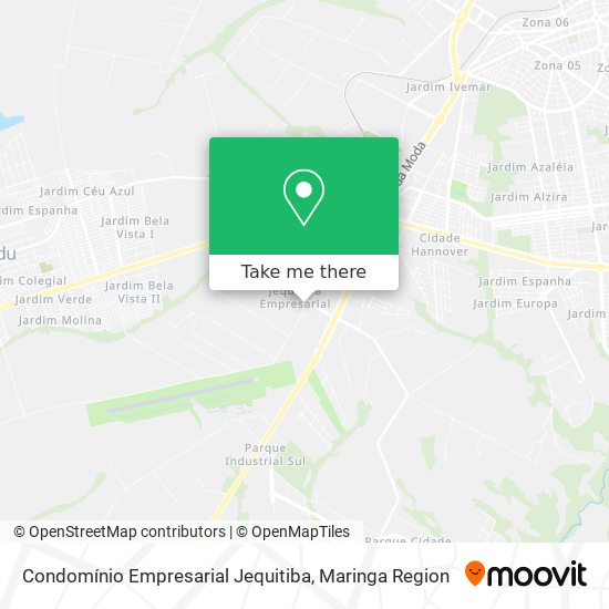 Mapa Condomínio Empresarial Jequitiba