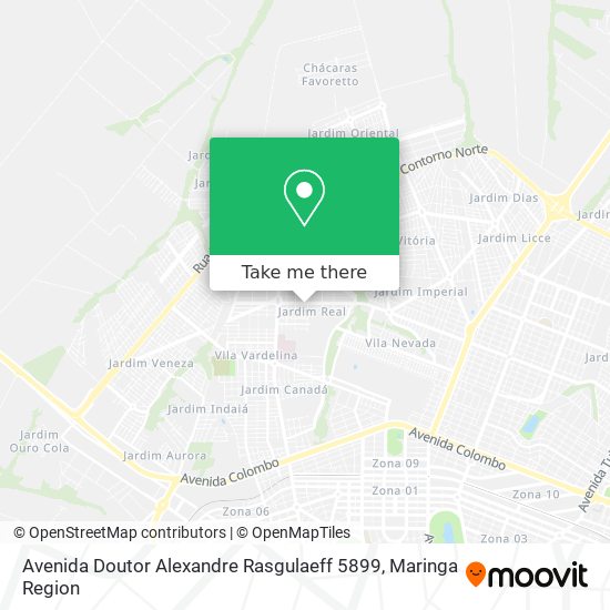 Mapa Avenida Doutor Alexandre Rasgulaeff 5899