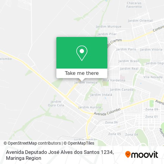 Mapa Avenida Deputado José Alves dos Santos 1234