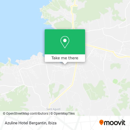 Azuline Hotel Bergantin map