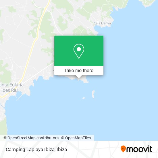 mapa Camping Laplaya Ibiza
