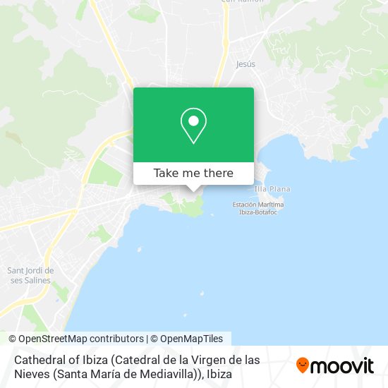 mapa Cathedral of Ibiza (Catedral de la Virgen de las Nieves (Santa María de Mediavilla))