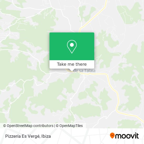 Pizzería Es Vergé map
