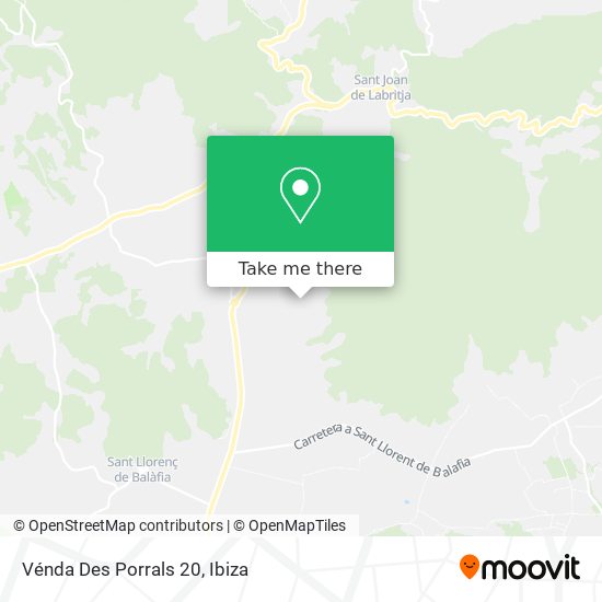 Vénda Des Porrals 20 map