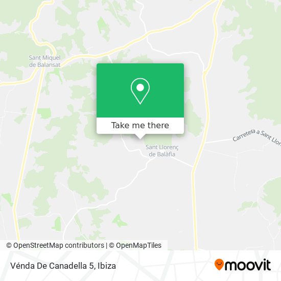Vénda De Canadella 5 map