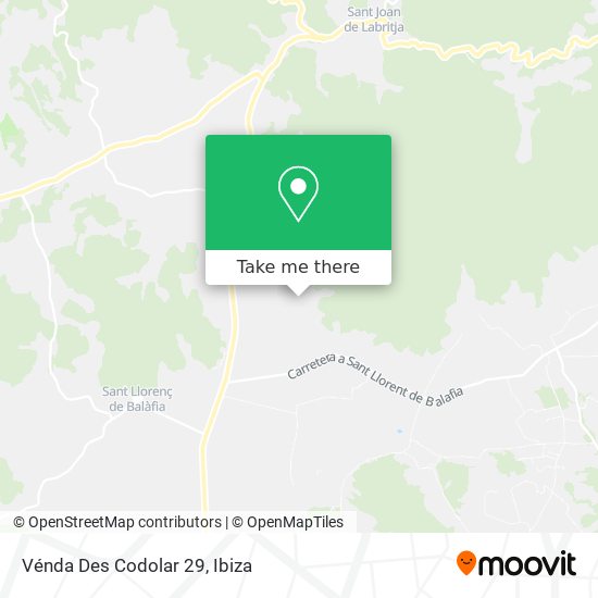 Vénda Des Codolar 29 map