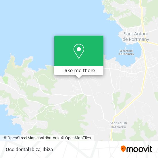 Occidental Ibiza map