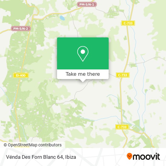 Vénda Des Forn Blanc 64 map
