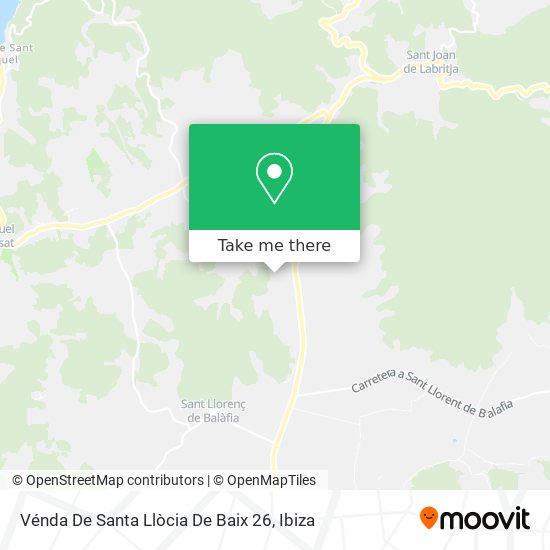 Vénda De Santa Llòcia De Baix 26 map