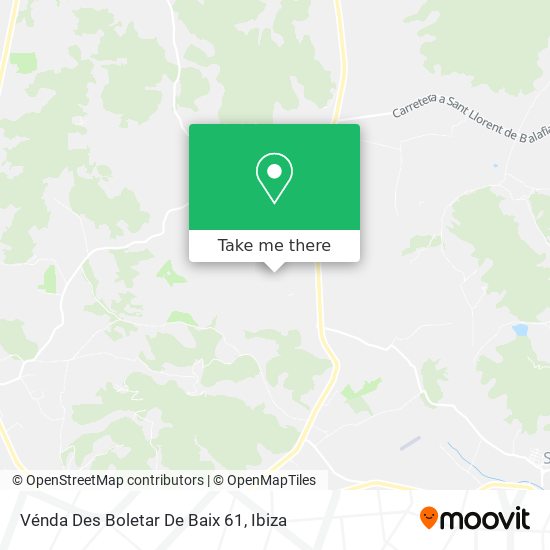 Vénda Des Boletar De Baix 61 map