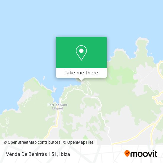 Vénda De Benirràs 151 map