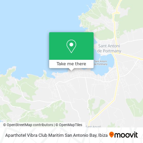 mapa Aparthotel Vibra Club Maritim San Antonio Bay