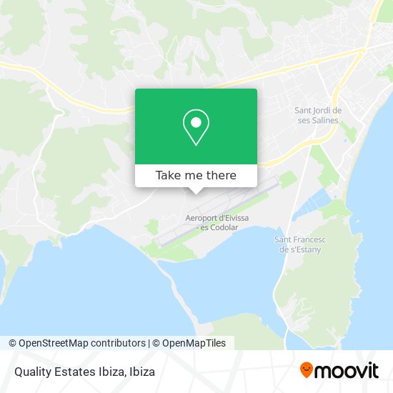 Quality Estates Ibiza map