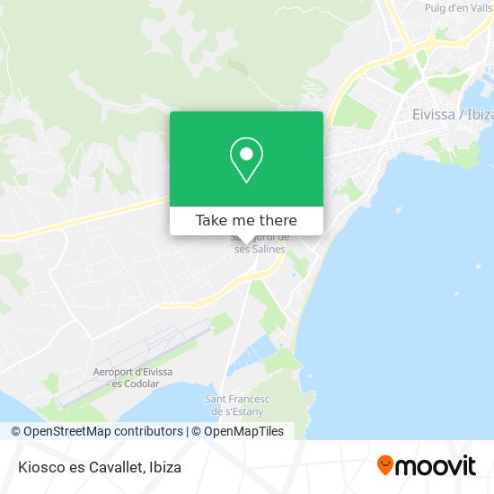 Kiosco es Cavallet map