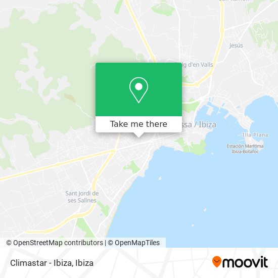 Climastar - Ibiza map