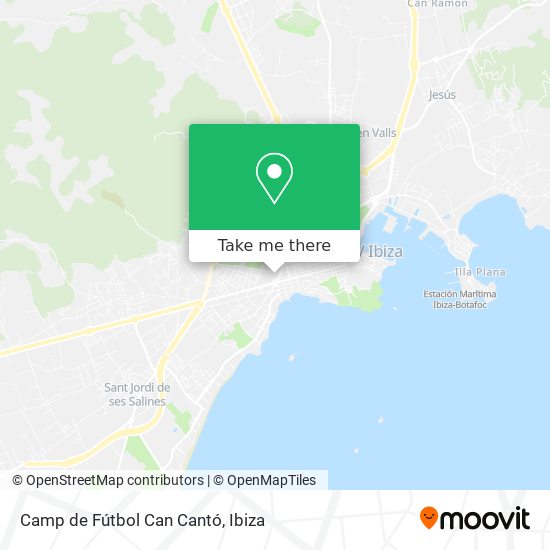 Camp de Fútbol Can Cantó map