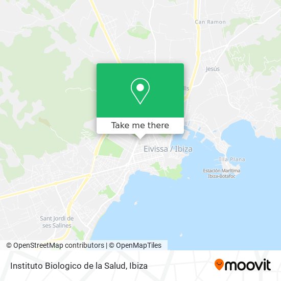 Instituto Biologico de la Salud map