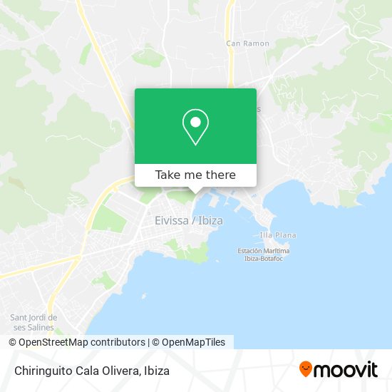 Chiringuito Cala Olivera map