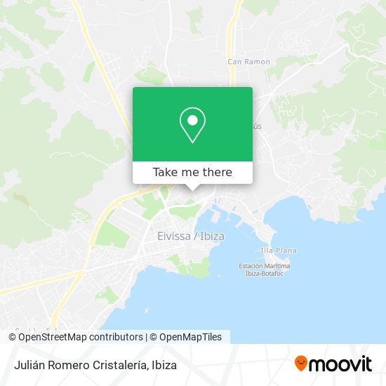 Julián Romero Cristalería map