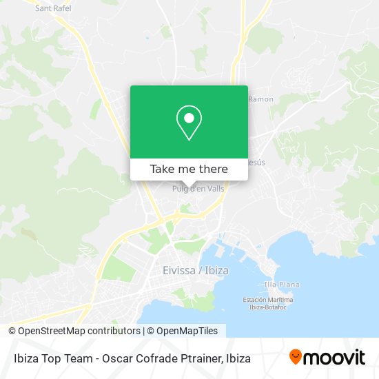 Ibiza Top Team - Oscar Cofrade Ptrainer map