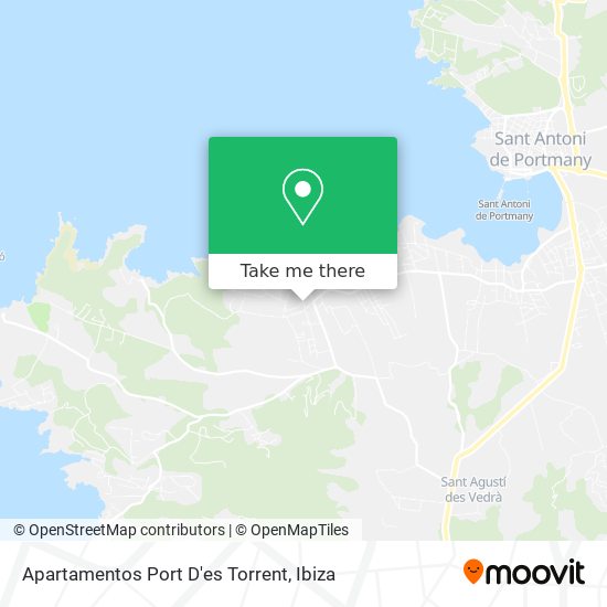 Apartamentos Port D'es Torrent map