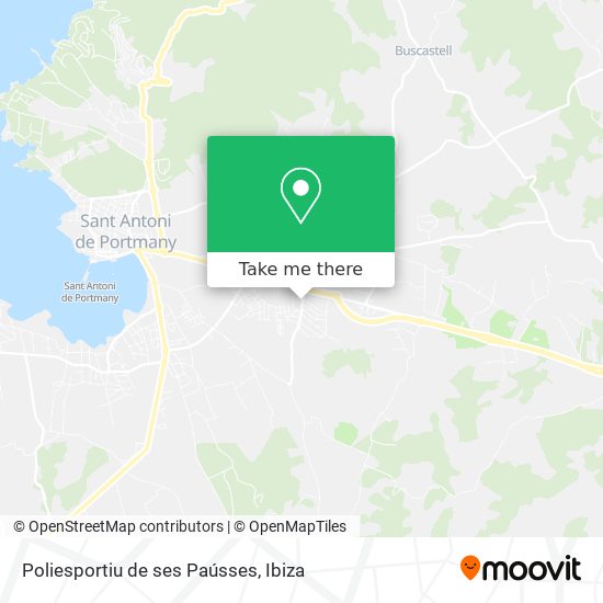 Poliesportiu de ses Paússes map