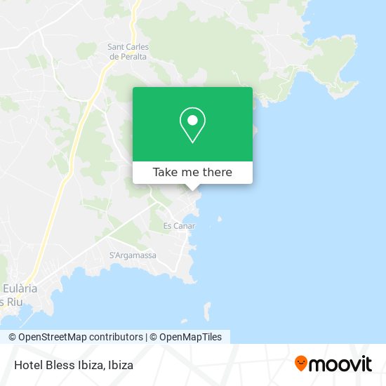 mapa Hotel Bless Ibiza