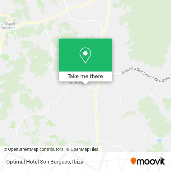 Optimal Hotel Son Burgues map