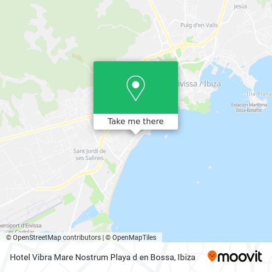 Hotel Vibra Mare Nostrum Playa d en Bossa map