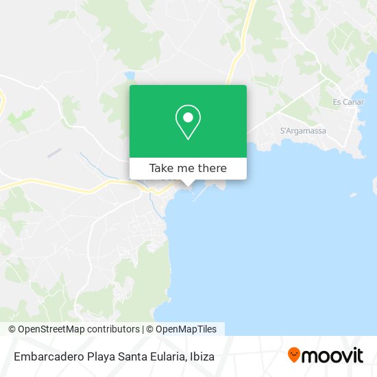 Embarcadero Playa Santa Eularia map