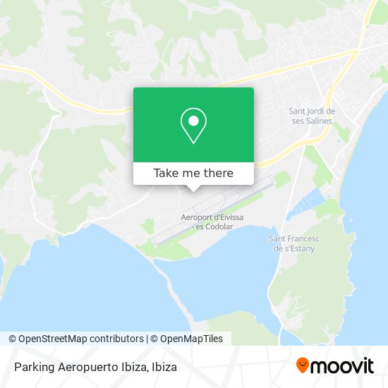 Parking Aeropuerto Ibiza map