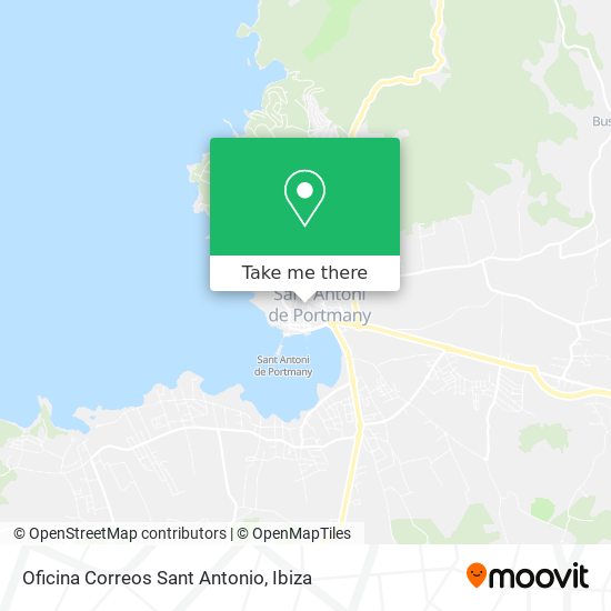 Oficina Correos Sant Antonio map