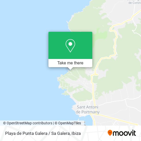 mapa Playa de Punta Galera / Sa Galera