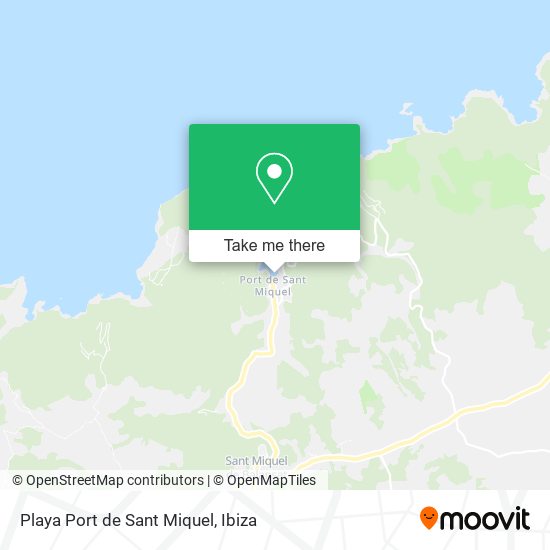 mapa Playa Port de Sant Miquel
