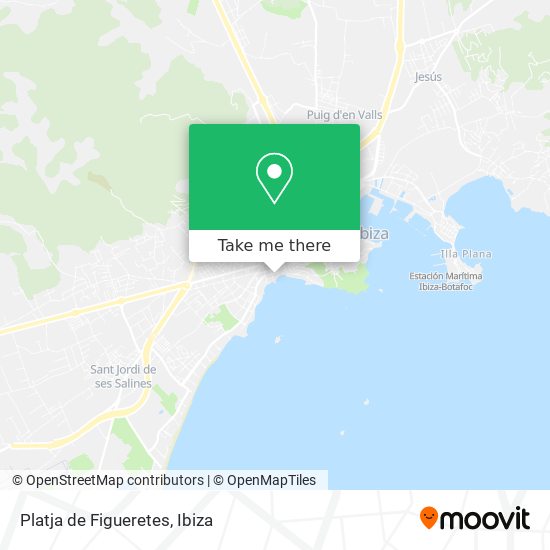 mapa Platja de Figueretes