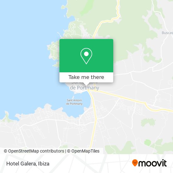 Hotel Galera map