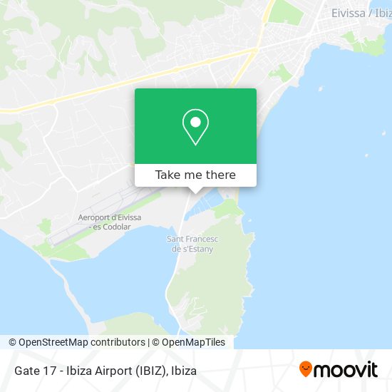Gate 17 - Ibiza Airport (IBIZ) map
