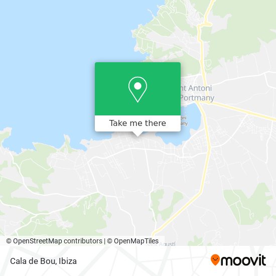 Cala de Bou map