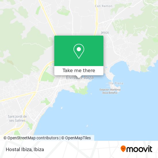 Hostal Ibiza map