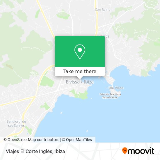 Viajes El Corte Inglés map