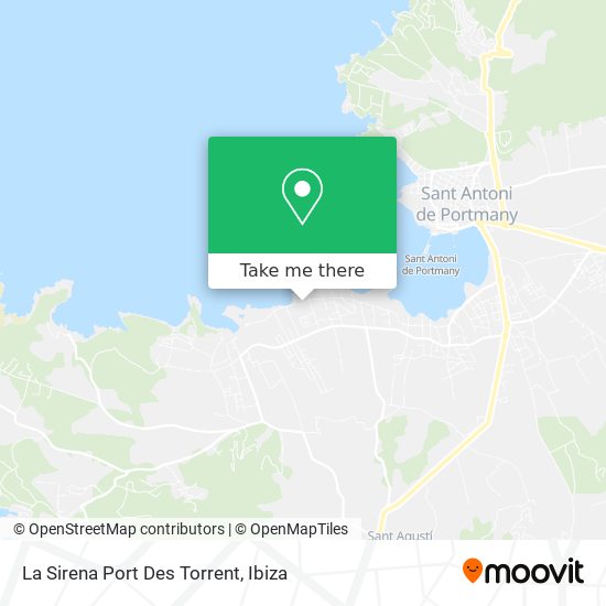 La Sirena Port Des Torrent map