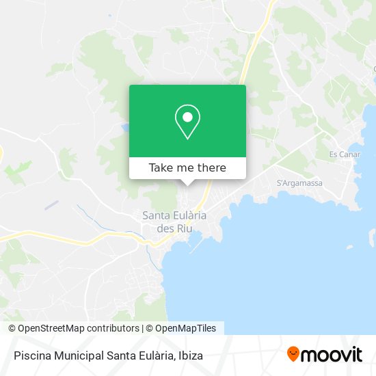 Piscina Municipal Santa Eulària map