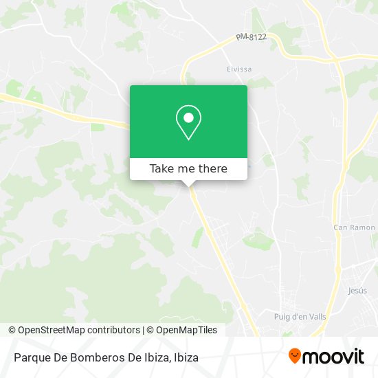 mapa Parque De Bomberos De Ibiza