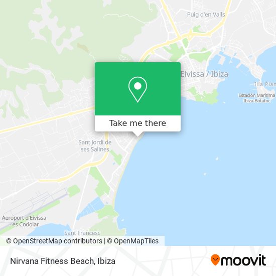 Nirvana Fitness Beach map