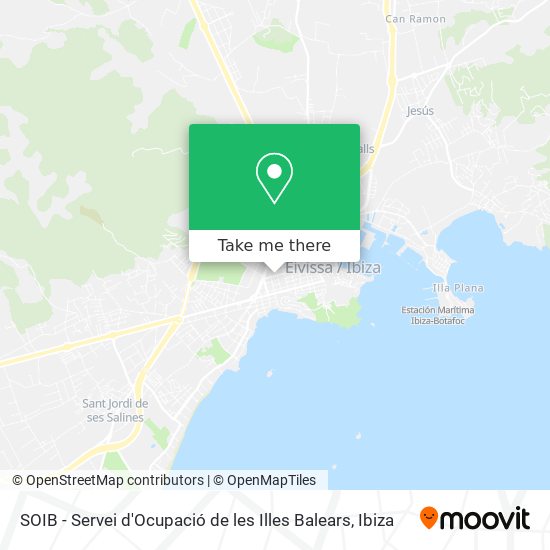 SOIB - Servei d'Ocupació de les Illes Balears map